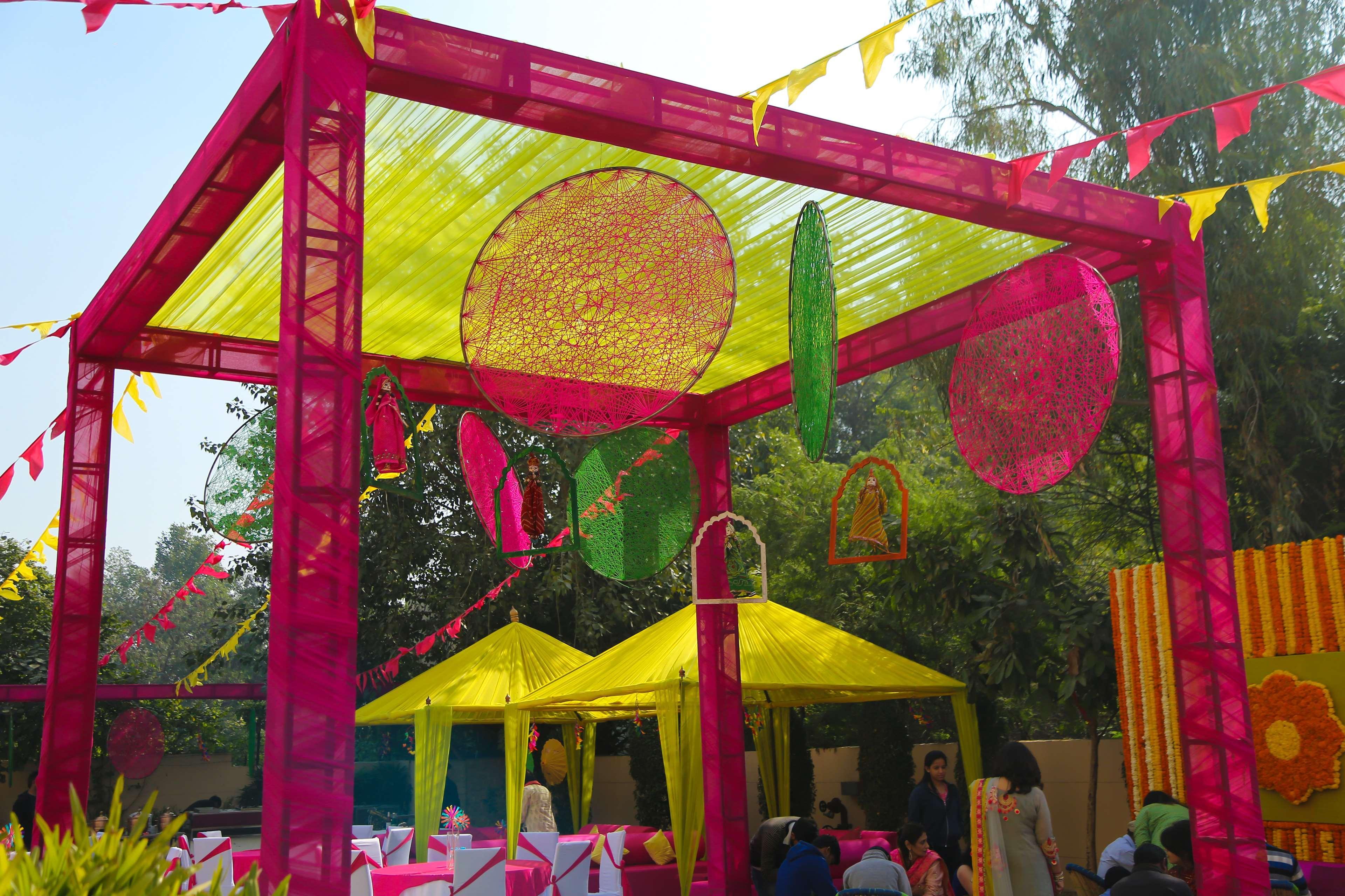 Hyatt Place Gurgaon Udyog Vihar Extérieur photo A tent at a wedding in India